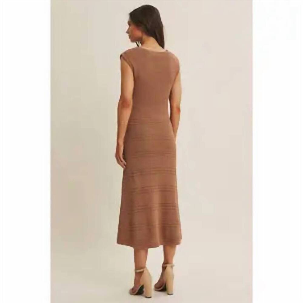 NEW IN FEBRUARY muse midi dress in mocha - Picture 2 of 2
